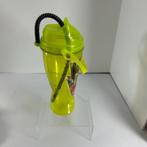 2017 Six Flags Go Big Coca Cola Tumbler Drink Cup w Straw Refillable Whirley - Picture 4 of 7